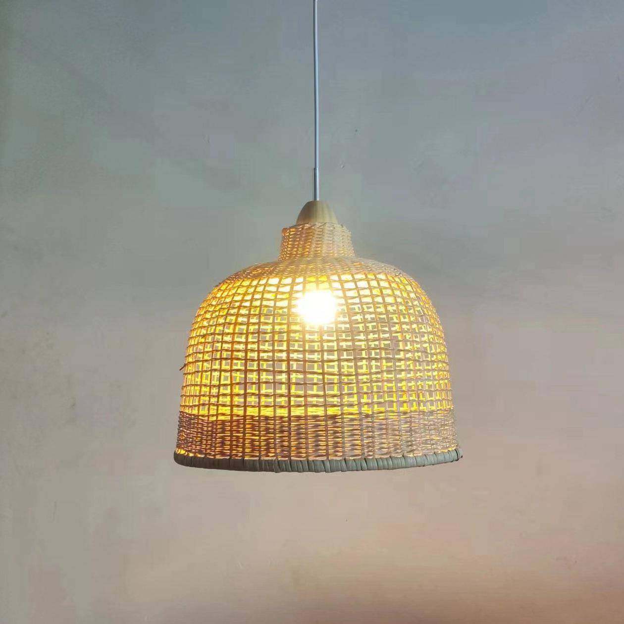 现代简约中厅式藤编古146编复吊灯客餐厅吧台装饰编织吊灯竹灯笼,淘宝优惠券,粉丝福利购,淘宝优惠卷