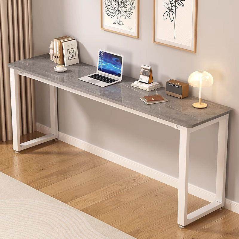 TZS岩形板书桌轻奢现代长条卧桌子室靠墙窄书房写字桌电脑桌卧家,淘宝优惠券,粉丝福利购,淘宝优惠卷