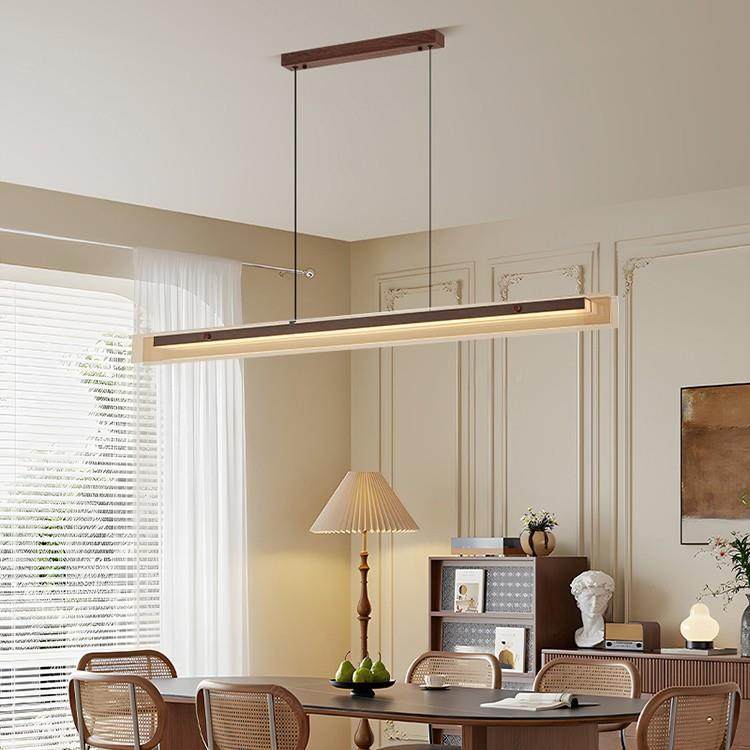 24古法式中风餐厅灯复古极简饭厅餐吊桌长条灯新中式茶室台一字岛,淘宝优惠券,粉丝福利购,淘宝优惠卷