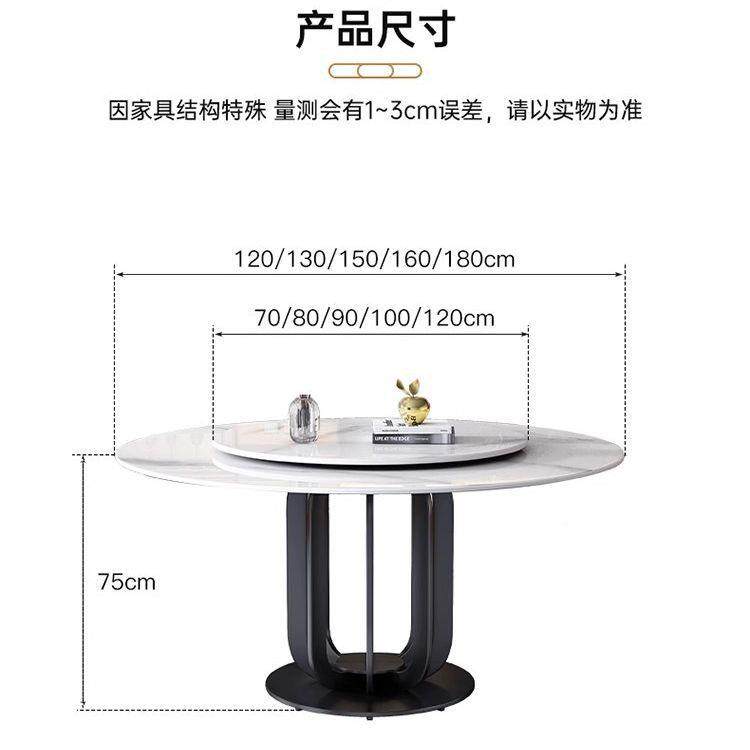 轻奢亮光合岩板小餐桌椅组旋转可伸MY-621缩方折圆两用叠多功能饭,淘宝优惠券,粉丝福利购,淘宝优惠卷