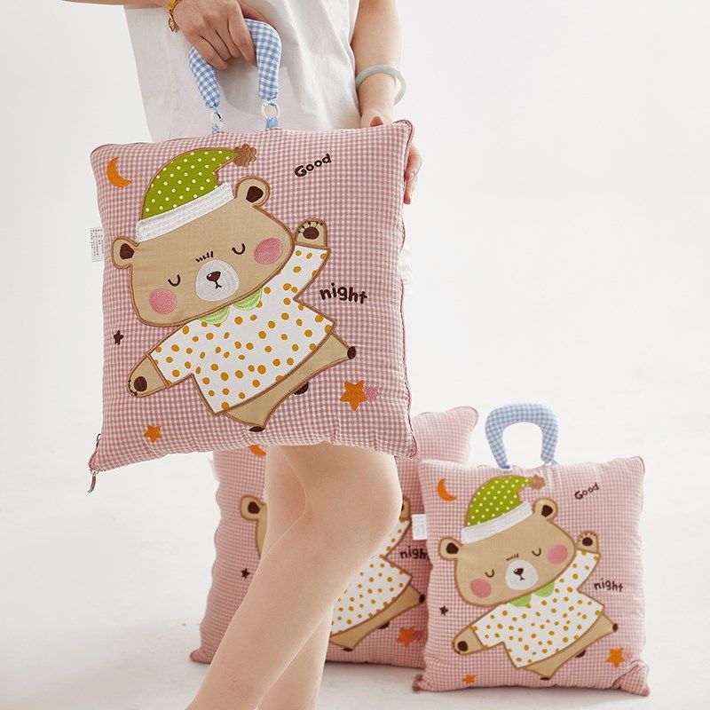 全棉抱枕被子两用办公室午睡学生宿舍夏凉被二合一汽车靠垫枕头被,淘宝优惠券,粉丝福利购,淘宝优惠卷