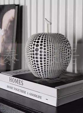 JJ黑灰棕现代简约样白板房书房摆书柜书桌客厅玄软装小关饰品件套