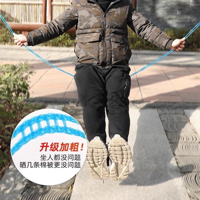 晾衣绳室外晒被子凉衣绳子旅行挂衣服神器户外防风楼顶阳台酒店用 - 图1