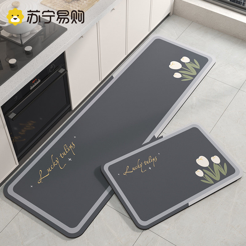 厨房地垫防滑防油免洗可擦软硅藻泥吸水吸油脚垫防水防脏地毯2556,淘宝优惠券,粉丝福利购,淘宝优惠卷