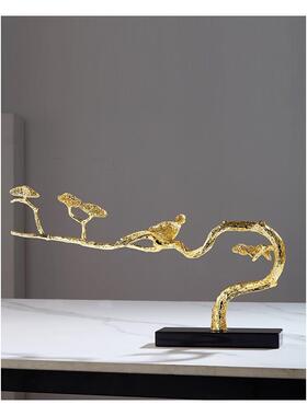 现JY-00115代招财迎客松合发财树酒柜玄关办公室喜上眉金安梢竹报