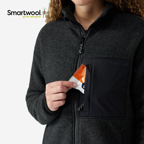Smartwool新品美丽诺羊毛女款Lifestyle Fleece拉链外套日常休闲 - 图0