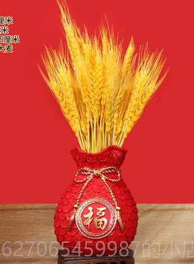 高档黄水晶店发财树摆件饰新年果客厅酒柜开装业送礼铺钱树摇工艺