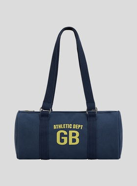 GOODBAI GB athletic logo撞色印花帆布竹筒包