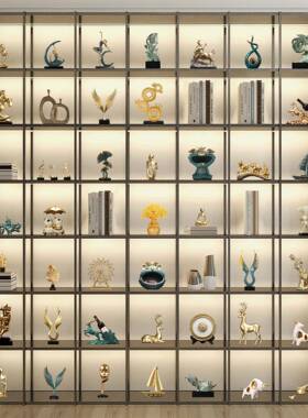 现代轻奢婚庆#b70高档室酒关柜装饰品摆办件客厅家居玄柜电视柜公