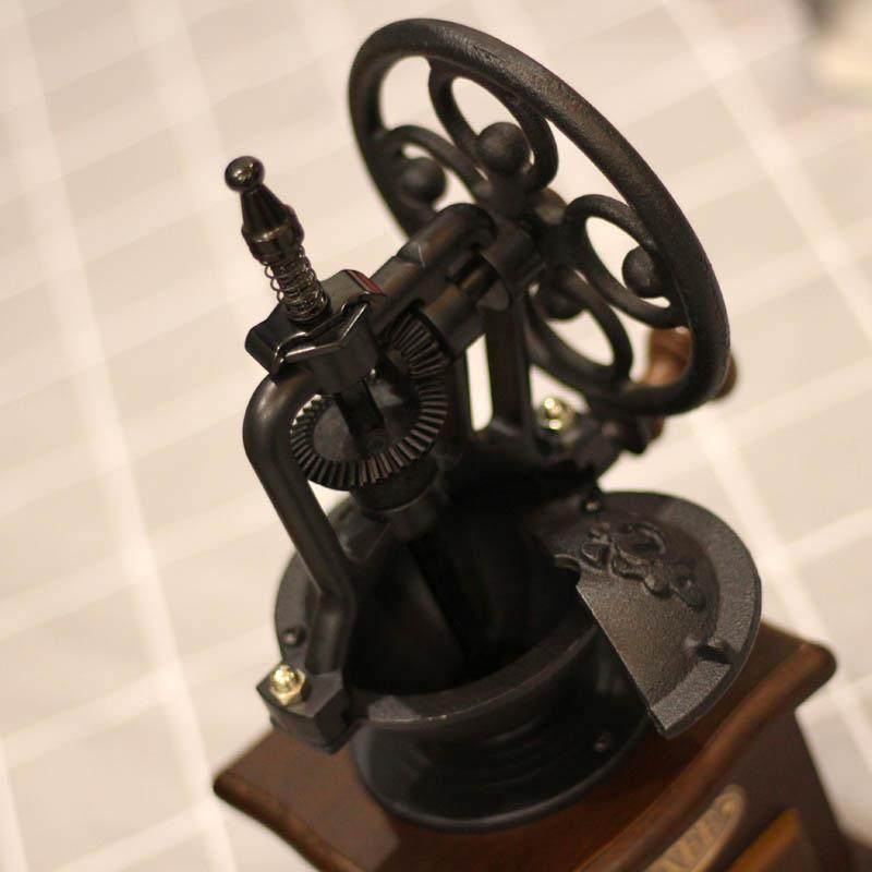 复古摩天轮咖啡研磨机手摇咖啡豆磨豆机家用手动咖啡机磨粉机,淘宝优惠券,粉丝福利购,淘宝优惠卷