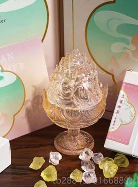 高档北博物院法琉璃博山文炉创产品河香古炉薰客厅桌面摆件礼品小