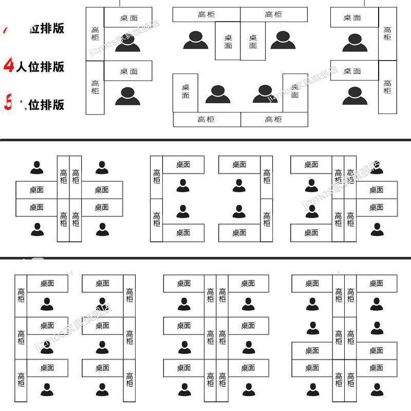 电WIJ脑办工桌椅组四人位现代简约式职员屏风合办公2/板4/6员桌工,淘宝优惠券,粉丝福利购,淘宝优惠卷