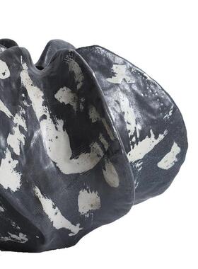 手简约黑现代器杨桃花色绘几何花瓣造型餐厅桌样板间茶WSU几书柜