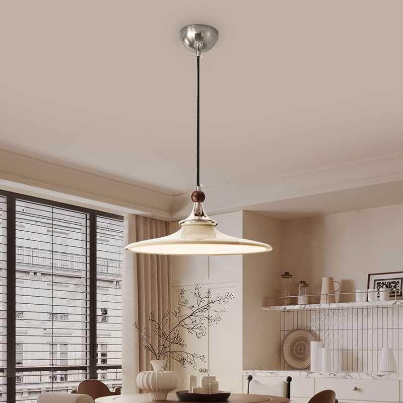 中古风餐厅吊灯复古风简约唯美床头书房设计师氛围感飞碟法式吊灯,淘宝优惠券,粉丝福利购,淘宝优惠卷