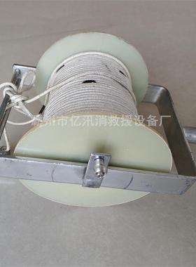 手摇式蚕丝测量绳工程丈量绳工地测绘绳工程桩基测井绳手摇测距尺