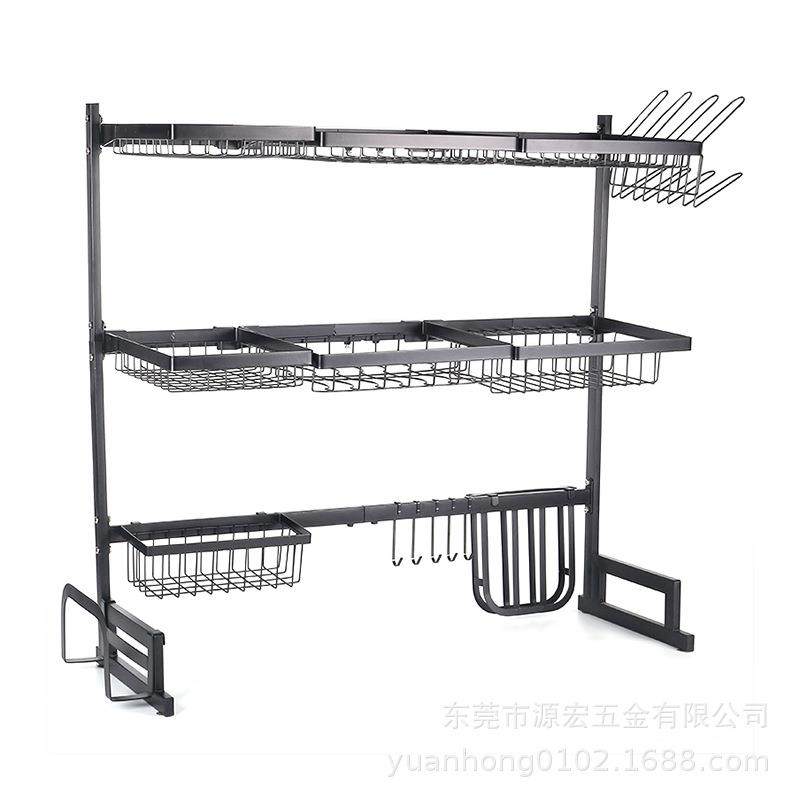 不锈钢厨房伸缩水槽架碗碟沥水伸缩置物架双层碗碟晾干收纳架厂,淘宝优惠券,粉丝福利购,淘宝优惠卷