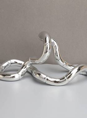 代轻098奢树脂镀莫比环桌面饰品客厅茶几现电装电视柜样板间家居