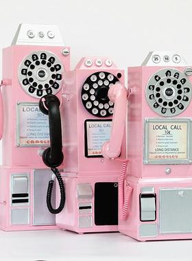 复古录音收音机电话机模型摆件摄影道具摆件家居店铺橱窗软装饰品