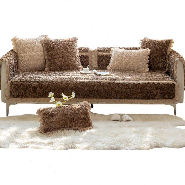 玫瑰绒冬季加厚高档沙发垫皮防滑现代简约套罩全包坐垫盖布巾四季,淘宝优惠券,粉丝福利购,淘宝优惠卷