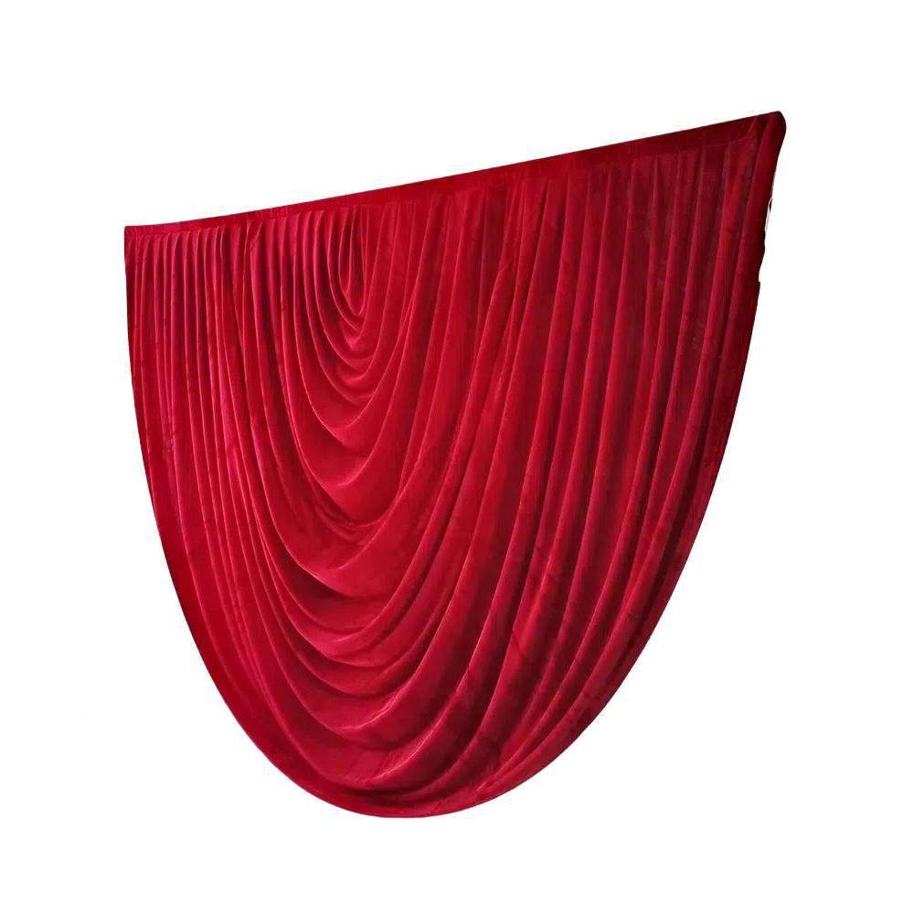 婚庆幔头红色纱幔背景波帘走头62160Z92廊置楼梯扶手装浪饰布丝绒,淘宝优惠券,粉丝福利购,淘宝优惠卷