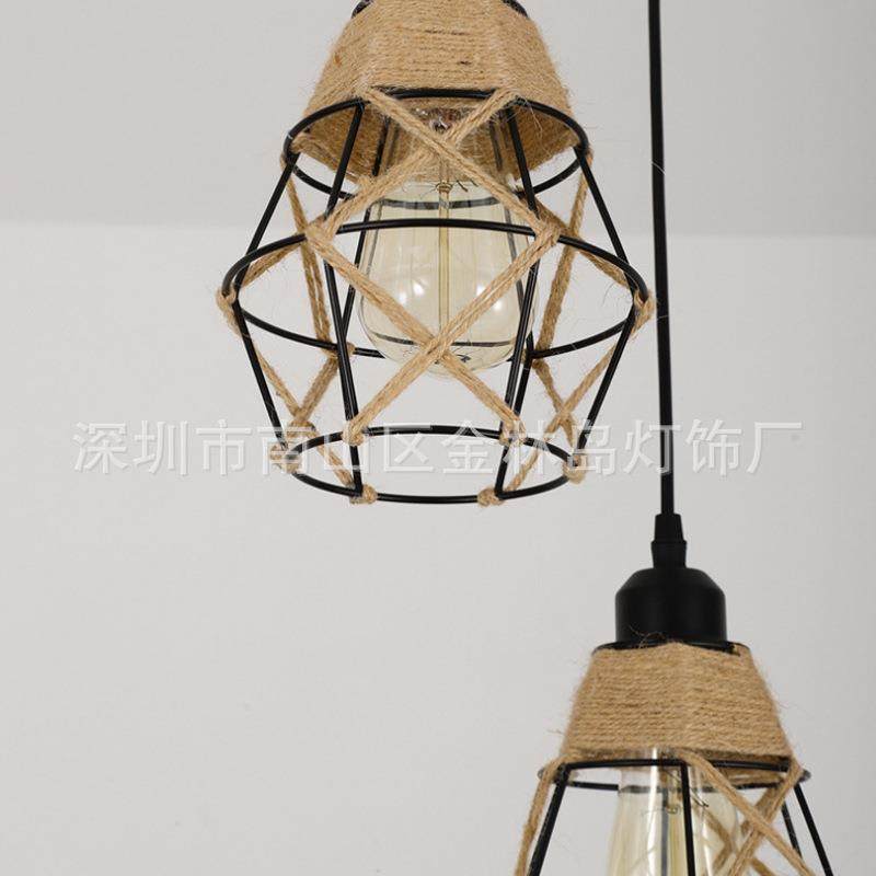 loft创意美式绳麻吊177工灯灯餐厅服装店美发店酒吧业风复古铁艺,淘宝优惠券,粉丝福利购,淘宝优惠卷