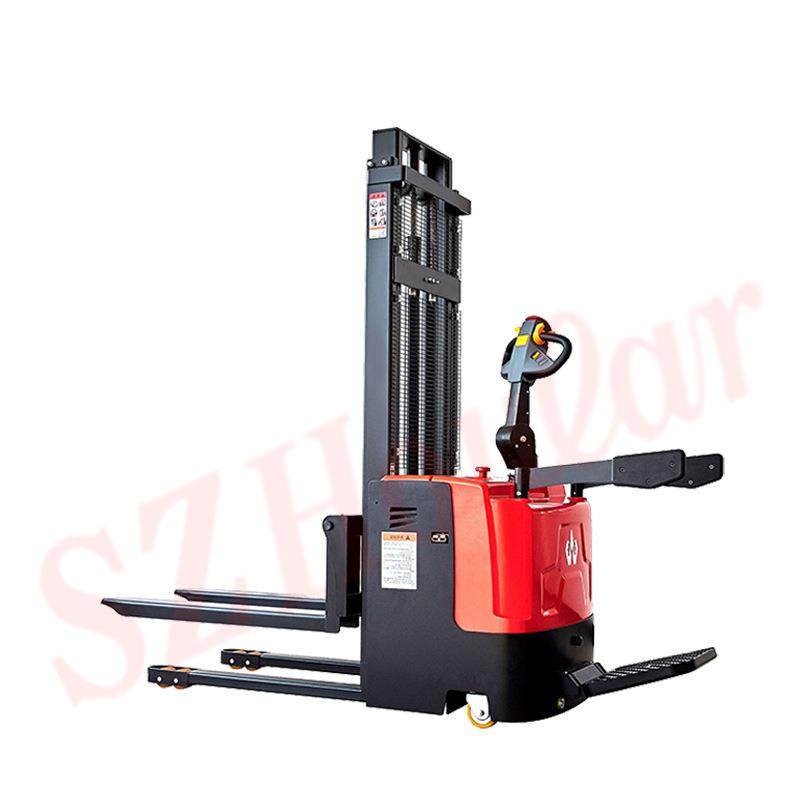 好拉牌2吨全电动站驾式堆高车 两级门架踏板堆垛机 3米升高叉车,淘宝优惠券,粉丝福利购,淘宝优惠卷