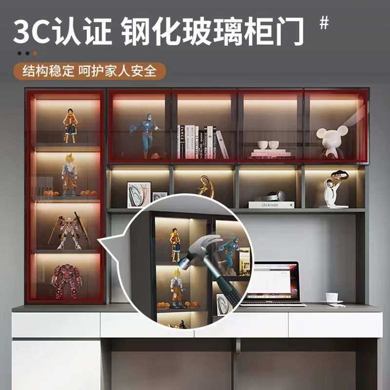 lw0书桌书架一体桌轻奢电脑桌家用实木办公桌简约现代台式卧室小,淘宝优惠券,粉丝福利购,淘宝优惠卷