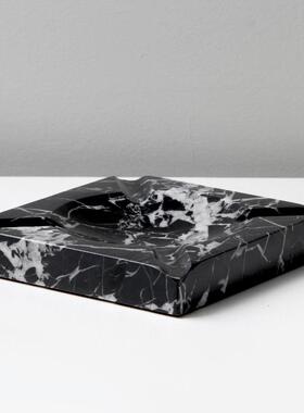 现板代简约轻奢然大理FSR600石烟缸天摆件售楼部样房酒店餐灰桌茶