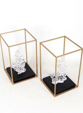 新中式架现树脂太湖石雕塑摆MC-TY-57代件客厅玄关板样房博古展厅