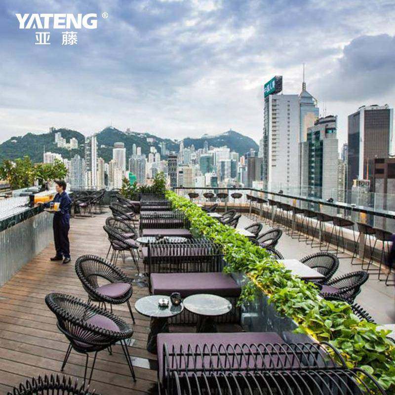 沃登阳台藤椅三件套创意设计师样板房编藤桌椅庭院花园餐桌椅子,淘宝优惠券,粉丝福利购,淘宝优惠卷