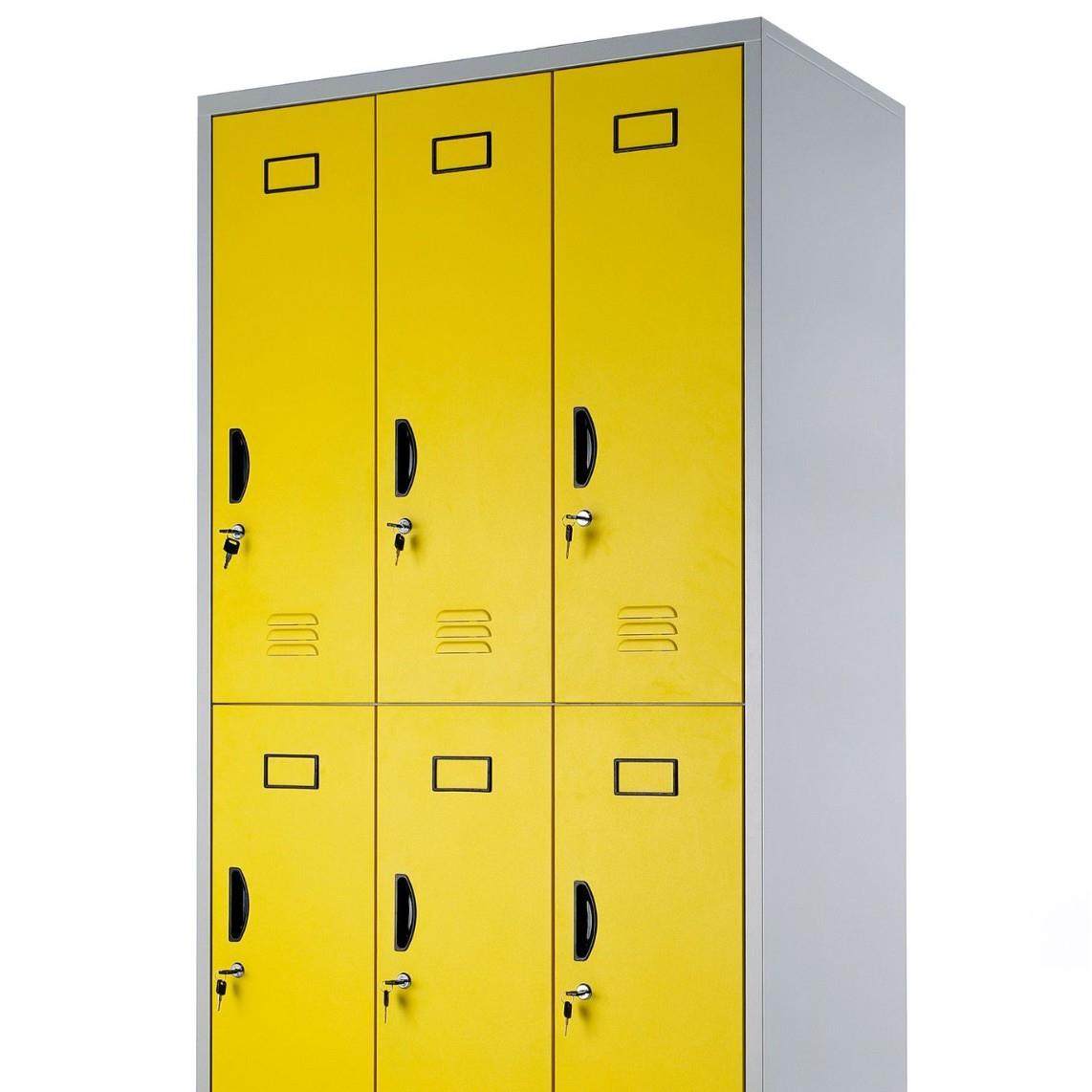 钢制文件柜铁皮柜储物柜更衣柜健身房柜六门更衣柜,淘宝优惠券,粉丝福利购,淘宝优惠卷