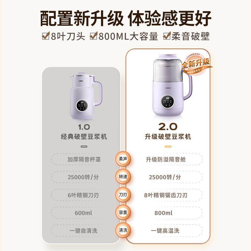 大汁宇云暮破壁SM0升级隔音仓SM06家用豆浆机多6机功能小型榨机免 - 图2