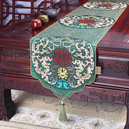 高档易必旭美式时尚咖简约欧式桌旗餐垫餐垫地中海桌啡桌椅旗床旗 - 图3