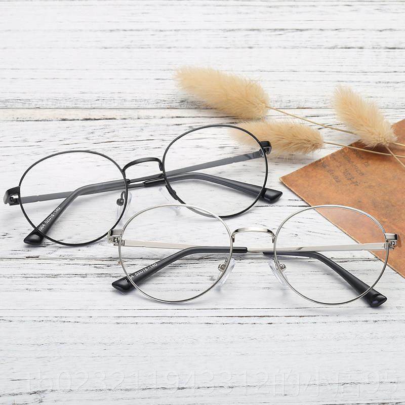 高档文架艺覆古眼框镜男款韩版圆形防辐射近视眼镜女属全金框平光,淘宝优惠券,粉丝福利购,淘宝优惠卷