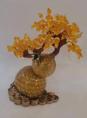 元宝葫芦摇钱树酒客厅财摆件47287装柜饰店铺开业招送礼