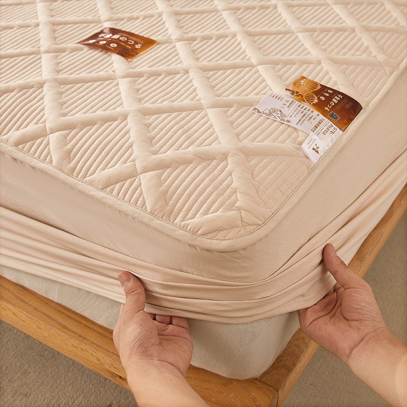 A类母婴级夹棉床笠单件加厚席梦思床垫保护套1.8防尘防滑固定床罩,淘宝优惠券,粉丝福利购,淘宝优惠卷