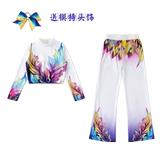 Раздельный комплект для спортзала, гимнастический олимпийский костюм подходит для мужчин и женщин для взрослых