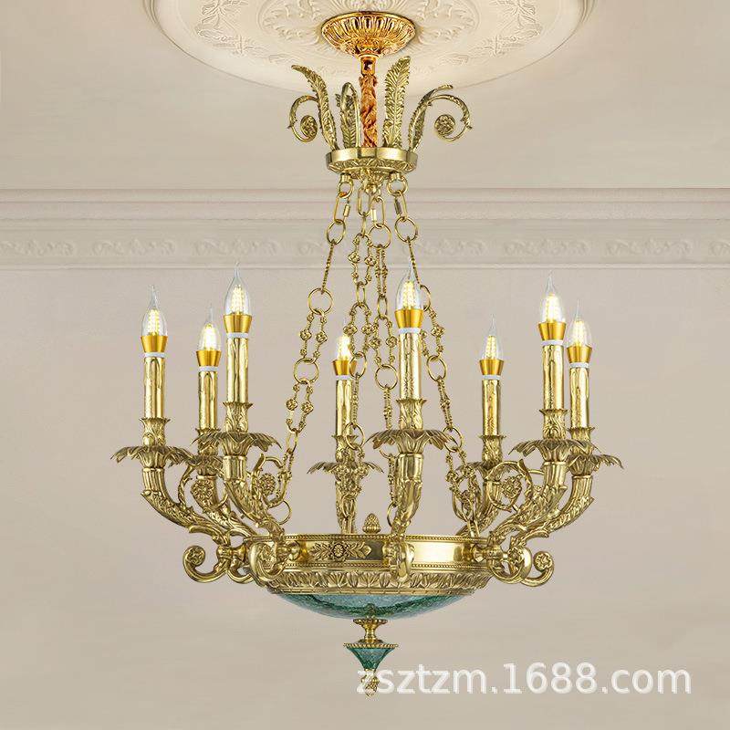 欧式宫墅廷脱蜡全388铜吊法式复古大气奢华别客餐灯厅厅卧室书房,淘宝优惠券,粉丝福利购,淘宝优惠卷
