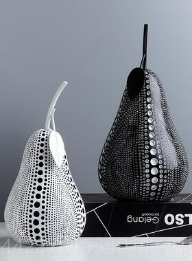 高档波点艺术苹果饰品波居点梨简斯堪的纳极维亚现代家办公装饰创