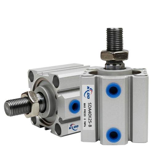 气动小型薄型气缸外牙SDA20/25/32/40/50/63/80/100X5X10X20X50-B - 图3