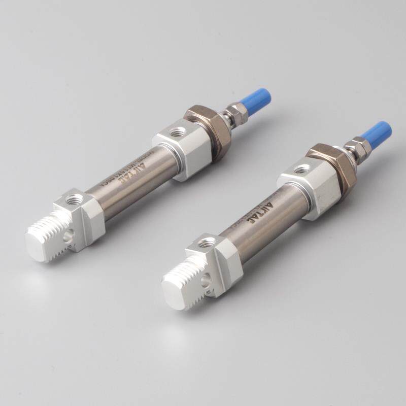 亚德客气动小型笔形不锈钢迷你气缸MI10X10*15-20 25 30 40 50SU - 图1