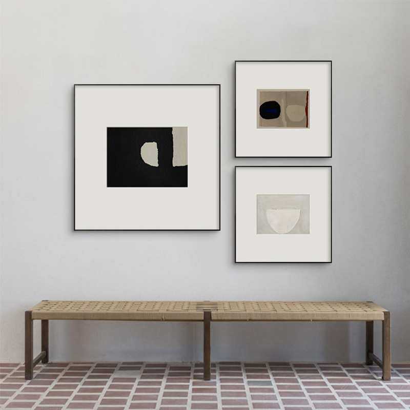 威廉·斯科特 简约现代色块客厅壁画北欧抽象肌理挂画玄关装饰画,淘宝优惠券,粉丝福利购,淘宝优惠卷