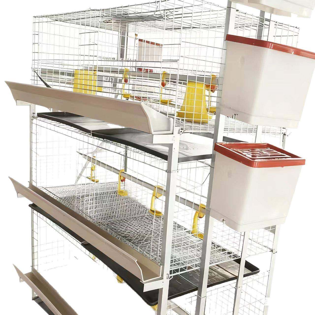 立式三层四层两门冷镀锌后热镀简易肉鸡笼鸡舍养殖场配套齐全坚固,淘宝优惠券,粉丝福利购,淘宝优惠卷