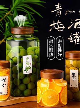 泡酒玻璃瓶带龙头高硼硅石榴葡萄柚子杨梅果酒瓶青梅酒罐酿酒坛子