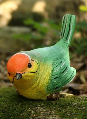 新款三小鸟阳台庭院景观装饰摆件办公桌书桌书柜摆件创意礼品摆件