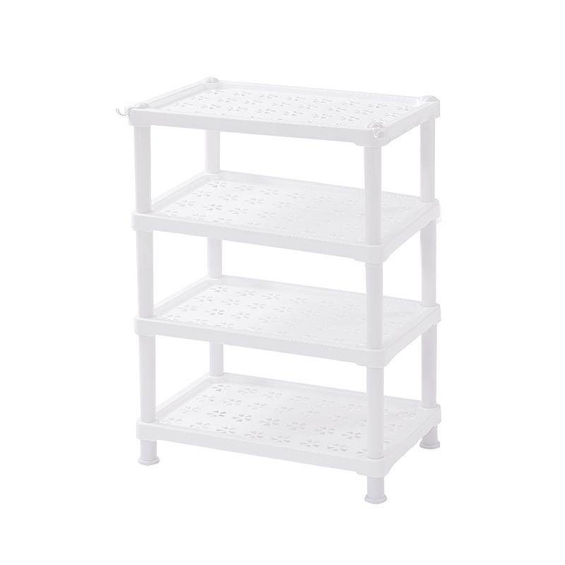 塑料厨房浴室置物架落地夹缝收纳架冰箱缝隙储物架多层桶盆收纳架 - 图3