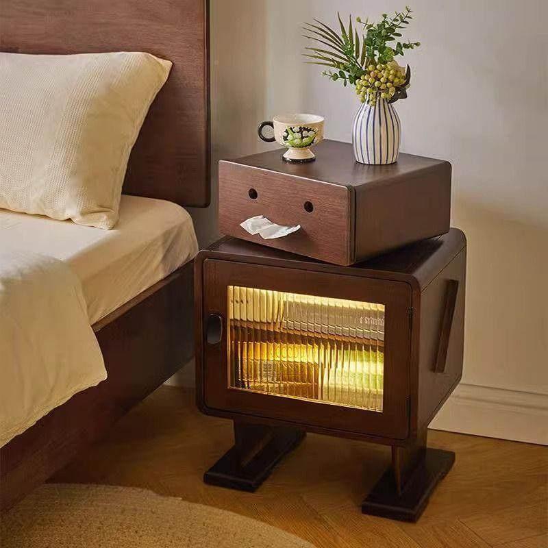 实木床头柜卧室24741储物收纳柜柜物床边置柜人客厅边创意可爱机,淘宝优惠券,粉丝福利购,淘宝优惠卷