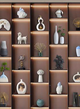 。新中客摆件式轻奢创意厅酒柜玄关家居软装饰桌面摆放F77T5SM6装