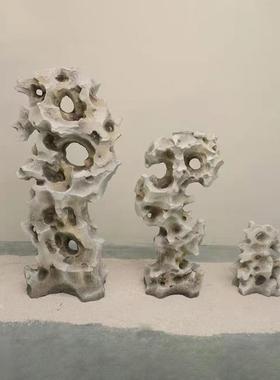 石75太湖石造景石窟窿室F8756S55内假山石摆件1庭院微景假观绿植