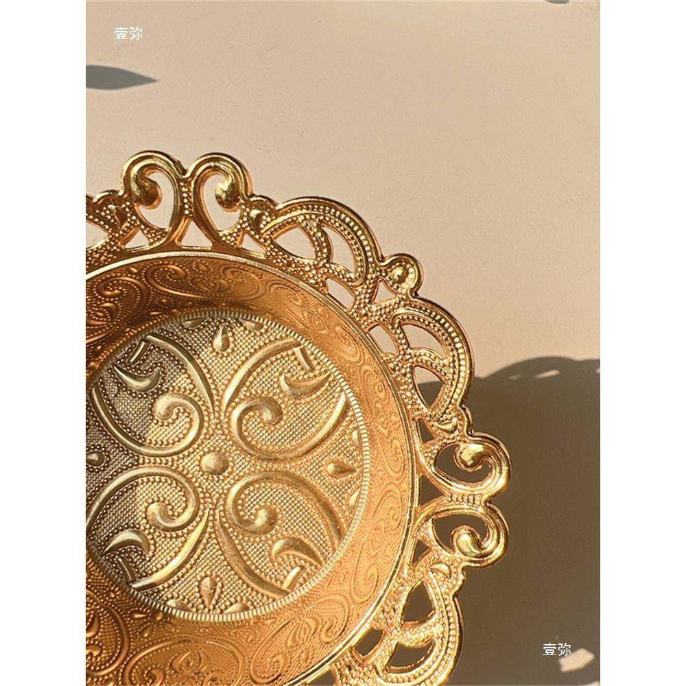 新品土其欧式tj#yj#j#立耳体花纹镂空设精计美金糖盒点合心盒轻奢,淘宝优惠券,粉丝福利购,淘宝优惠卷